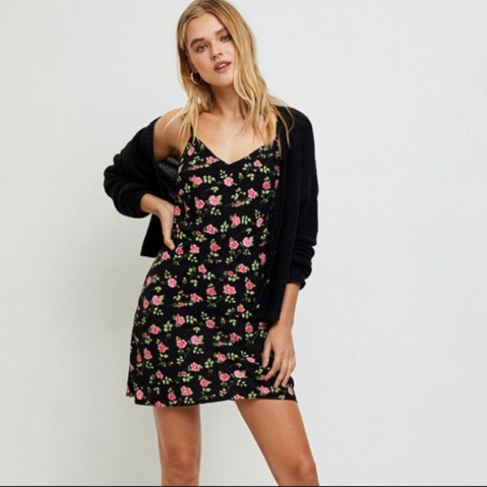 Basic slip mini dress